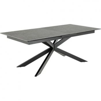 ACT NORDIC's Irwine: Svart keramisk matbord med glas