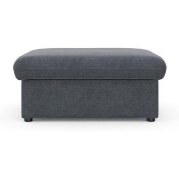 DOMO collection Hocker »Topper«, Wellenunterfederung, grau