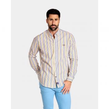 Camisa de hombre Spagnolo rayas multicolor