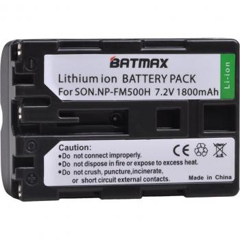 Batmax NP-FM500H Battery and Type C Charger for Sony A300 A580