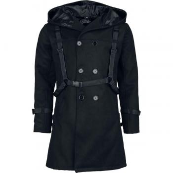 Salem Coat Masculino Negro – Gran Talla XL