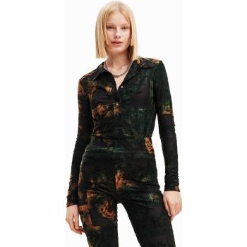 Dévorée Aquarelle Chemise Noire XXL Femme