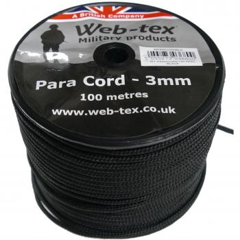 Web-tex Paracord Reel Roll 100m x 3mm – Military Grade