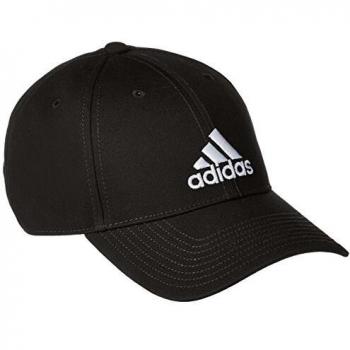 Adidas 6P Cap – Baumwollcap, Schwarz & Weiß – OSFY