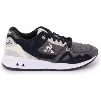 Anthrazitfarbene Denim-Sneaker LCS R1000 von Le Coq Sportif