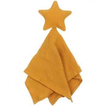 Cotton Baby Bib and Towel Set with Moon and Star