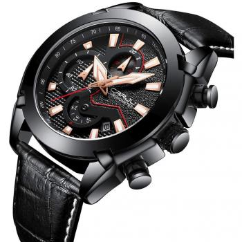 Montre de Pilote Multifonction Quartz