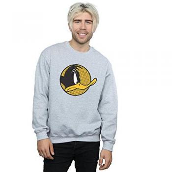 Looney Tunes Mens Daffy Duck Dotted Profile Sweatshirt