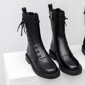 Botas de moto negras para mujer
