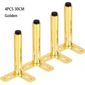 Adjustable Iron Furniture Legs Set for Sofa, Office, Cabinet, and TV Stand (1/4PCS)