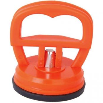 Éliminateur de dents de carrosserie avec ventouse rouge-orange et poignée transparente