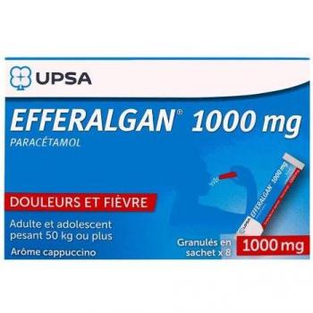 EFFERALGAN 1G Cappuccino 8 sachets (Paracétamol)