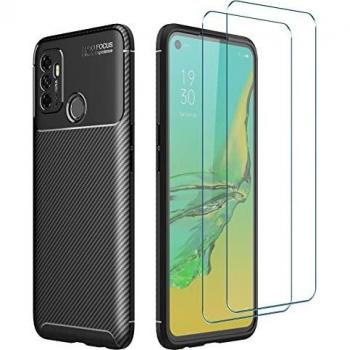 Pellicola Protettiva Weideworld Oppo A53s + Custodia Nero