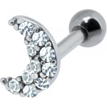 Mondsichel‑Helix Ohrpiercing – 925er Silber – International Connection
