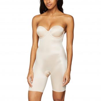 Spanx Convertible Underwire Strapless Mid-Thigh Bodysuit