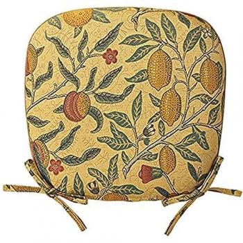 Cercon Fruit Yellow Seat Cushion by Kawashima, 45 × 43 cm (LN1729)