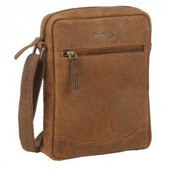 Greenland Nature Montenegro Leather Crossbody Bag 18 cm Brown