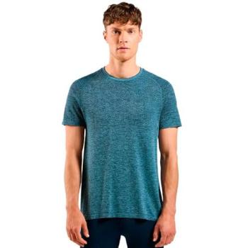 Odlo Crew Essential Seamless a Maniche Corte Dark Sapphire Melange 2XL