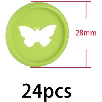 24pcs 28mm Plastic Notebook Binding Rings