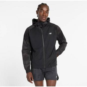 Giacca New Balance Impermeabile Nero Stampa
