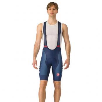 Castelli Salopette Ciclismo Italia Paris Comp Blu Uomo L