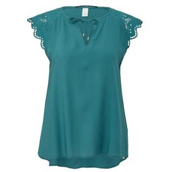 QS by s.Oliver Damen Top aus Viskose
