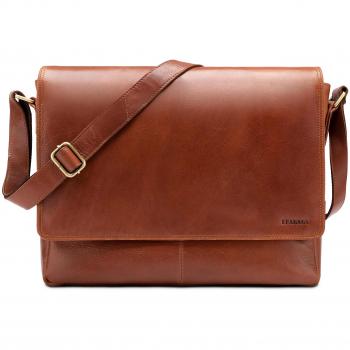 Oxford Ledertasche Leabags: Retro‑Style, 15″ Laptopkompatibel