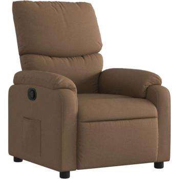 Siège Relaxation TV « ÉcoMarron » – Tissu Durable, Inclinaison à la Main