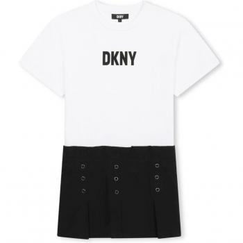 Robe DKNY enfant court couleur blanc