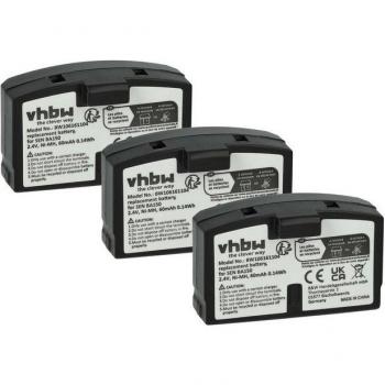 Batteria VHBW 3 pezzi 60 mAh Ni‑MH 2,4 V per auricolari