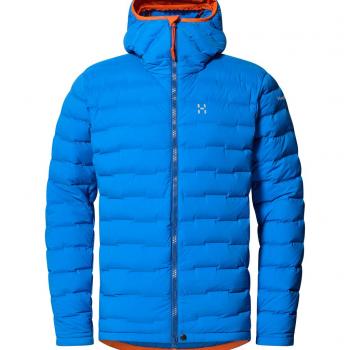 Giacca a vento Haglöfs Spitz Down Hoodie Uomo Blu Elettrico