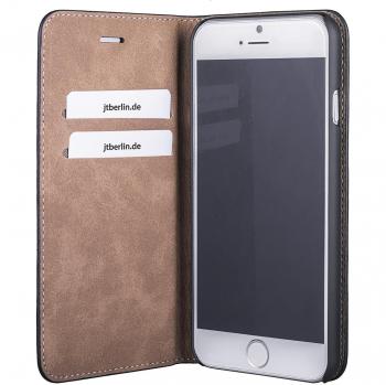 JT Berlin Cover in Pelle per Apple iPhone 7 Plus, Nero