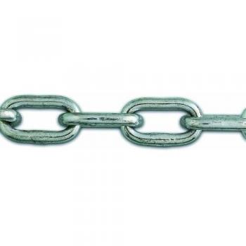 Chaîne Zinguée 3 mm 2,5 m Soudée Maille Courte 55 kg