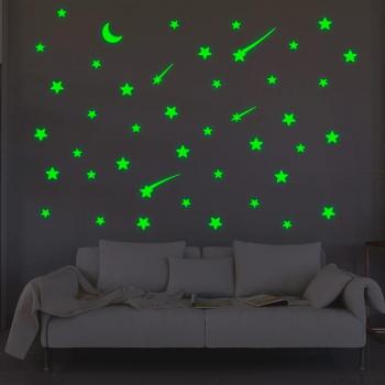 Décor Muraux Brillants Astres Nocturnes