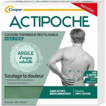 Actipoche Coussin Thermique Réutilisable Dos et Ventre 20 x 30 cm