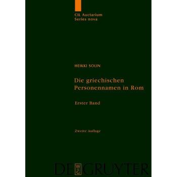 Vitalsource Technologies, Inc. Die griechischen Personennamen in Rom
