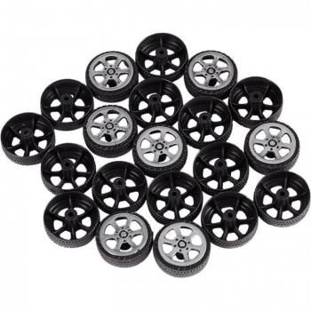 20mm x 6mm Plastic Wheels for Model Vehicles