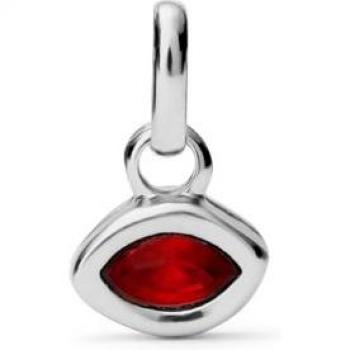 UNOde50 Silver Plated Red Gem Charm