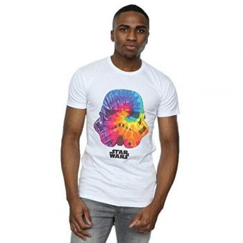 T-shirt Star Wars Uomo Elmo Saturno Stormtrooper Bianca