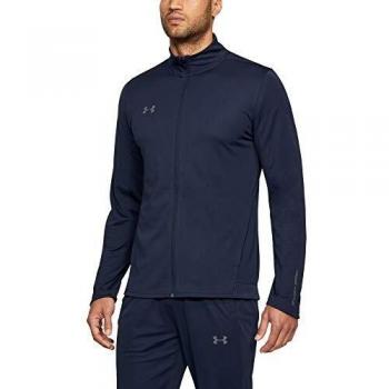 Challenger II Training Suit with Knitted Warm-Up Design in Navy Blue and Grey, Made for Men
