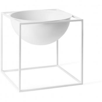 Audo Kubus Bowl – Weiß, 23 cm Kantenlänge, Stahl