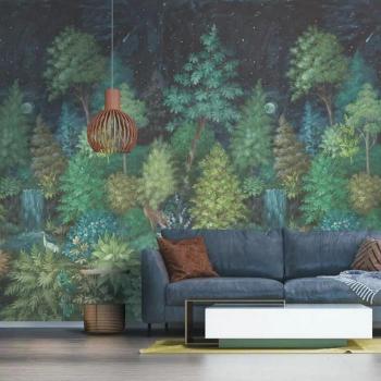 Papier Mural Holden Jardin Nocturne En Cascades