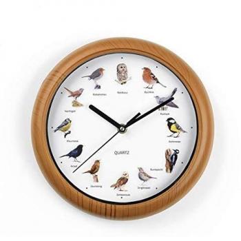 Horloge Murale Musicale 12 Chants d'Oiseaux