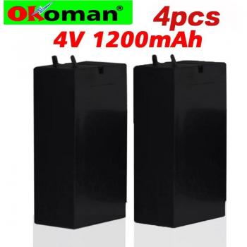4pcs High Capacity 4V Lead Acid Batteries for LED Lamps