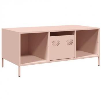 VidaXL Pink Coffee Table 101.5x50x43.5 cm Steel