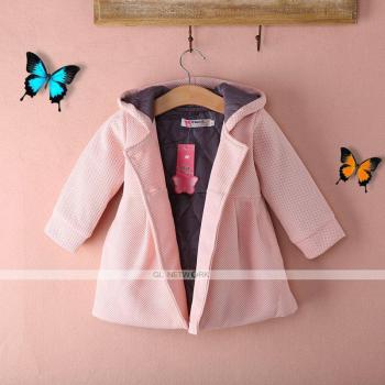 Chaqueta de Invierno para Niña con Capucha y Botones