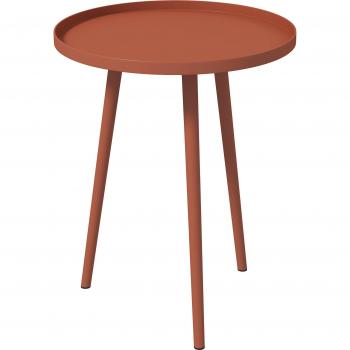 Table Basse de Terrasse Outsunny Ø40 x 50H cm Rouge