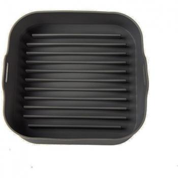 Heat‑Resistant Silicone Air Pot Tray, 4 in × 6 in, Non‑Stick Baking Plate for Air Fryers