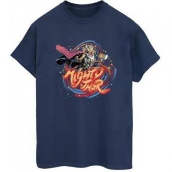 Thor Love And Thunder Women's Mighty Thor Swirl Cotton Boyfriend T-Shirt