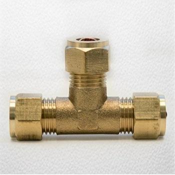 FtD 8mm Brass Compression Tee Fitting
